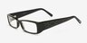 ML802 Black AcetateEyeglass Frames from EyeBuyDirect, Angle View