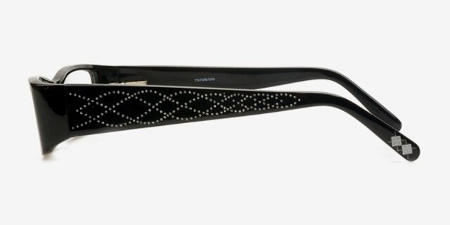 ML802 Black AcetateEyeglass Frames from EyeBuyDirect, Side View
