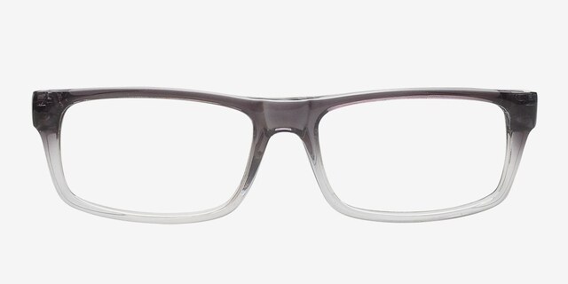 Garden Grey & Clear PlasticEyeglass Frames from EyeBuyDirect, Front View