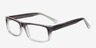 Garden Grey & Clear PlasticEyeglass Frames from EyeBuyDirect, Angle View