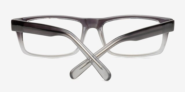 Garden Grey & Clear PlasticEyeglass Frames from EyeBuyDirect, Closed View