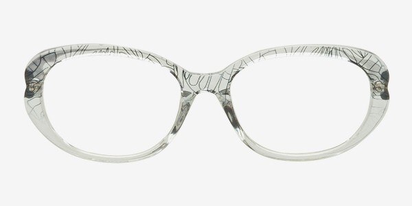 Coral Transparent Acétate Montures de lunettes de vue