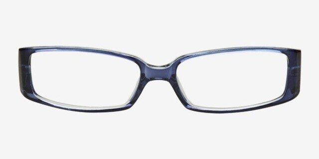 Lucie Blue AcetateEyeglass Frames from EyeBuyDirect, Front View