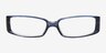 Lucie Blue AcetateEyeglass Frames from EyeBuyDirect, Front View