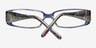 Lucie Blue AcetateEyeglass Frames from EyeBuyDirect, Closed View
