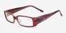 Lucie Purple AcetateEyeglass Frames from EyeBuyDirect, Angle View