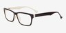 Andreapol Black & White AcetateEyeglass Frames from EyeBuyDirect, Angle View