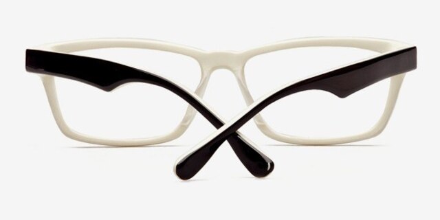 Andreapol Black & White AcetateEyeglass Frames from EyeBuyDirect, Closed View