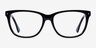 OX-095 Black AcetateEyeglass Frames from EyeBuyDirect, Front View