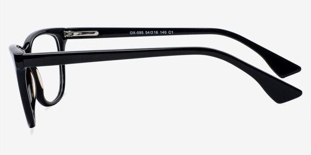OX-095 Black AcetateEyeglass Frames from EyeBuyDirect, Side View