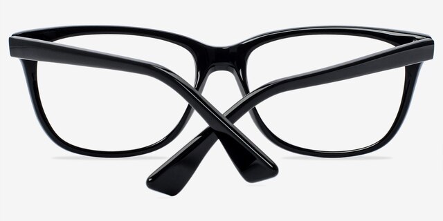 OX-095 Black AcetateEyeglass Frames from EyeBuyDirect, Closed View