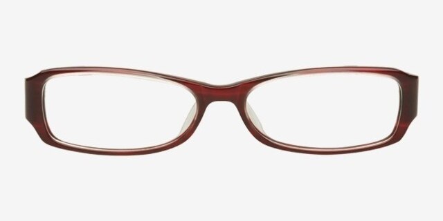 A871 Burgundy AcetateEyeglass Frames from EyeBuyDirect, Front View