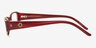 A871 Burgundy AcetateEyeglass Frames from EyeBuyDirect, Side View