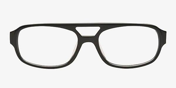 Model 2 Black/Green Acetate Eyeglass Frames