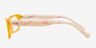Model 3 Yellow & Pearl AcetateEyeglass Frames from EyeBuyDirect, Side View