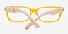 Model 3 Yellow & Pearl AcetateEyeglass Frames from EyeBuyDirect, Closed View
