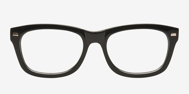 GAF-110194 Black AcetateEyeglass Frames from EyeBuyDirect, Front View