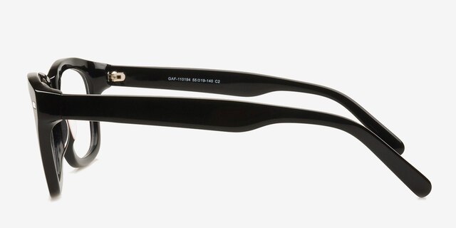 GAF-110194 Black AcetateEyeglass Frames from EyeBuyDirect, Side View