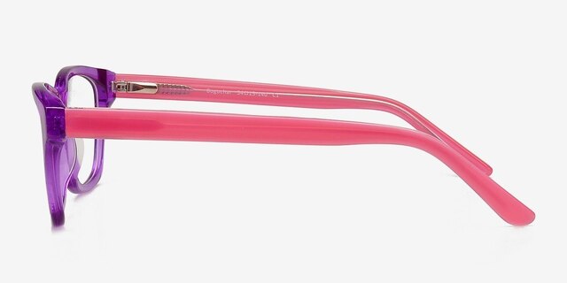 Boguchar Purple & Pink AcetateEyeglass Frames from EyeBuyDirect, Side View