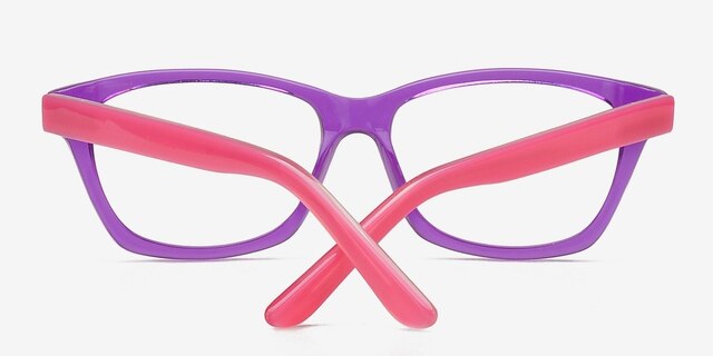 Boguchar Purple & Pink AcetateEyeglass Frames from EyeBuyDirect, Closed View