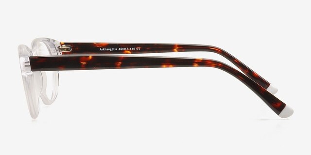 Arkhangelsk Clear & Tortoise AcetateEyeglass Frames from EyeBuyDirect, Side View
