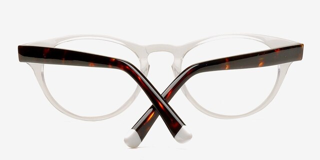 Arkhangelsk Clear & Tortoise AcetateEyeglass Frames from EyeBuyDirect, Closed View