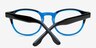 Gudermes Blue & Black AcetateEyeglass Frames from EyeBuyDirect, Closed View
