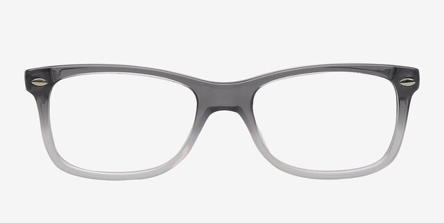 Novorzhev Grey & Clear AcetateEyeglass Frames from EyeBuyDirect, Front View