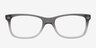 Novorzhev Grey & Clear AcetateEyeglass Frames from EyeBuyDirect, Front View