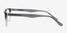 Novorzhev Grey & Clear AcetateEyeglass Frames from EyeBuyDirect, Side View