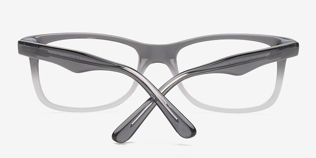 Novorzhev Grey & Clear AcetateEyeglass Frames from EyeBuyDirect, Closed View
