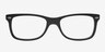 Novorzhev Black AcetateEyeglass Frames from EyeBuyDirect, Front View