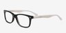 Novorzhev Black AcetateEyeglass Frames from EyeBuyDirect, Angle View