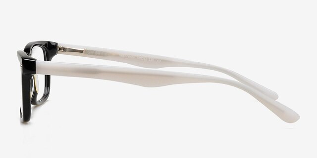 Novorzhev Black AcetateEyeglass Frames from EyeBuyDirect, Side View