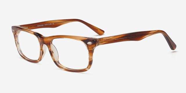 Ozherelye Brown AcetateEyeglass Frames from EyeBuyDirect, Angle View