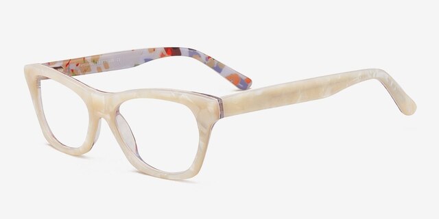 Partizansk Pearl AcetateEyeglass Frames from EyeBuyDirect, Angle View
