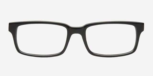 Aznakayevo Black AcetateEyeglass Frames from EyeBuyDirect, Front View