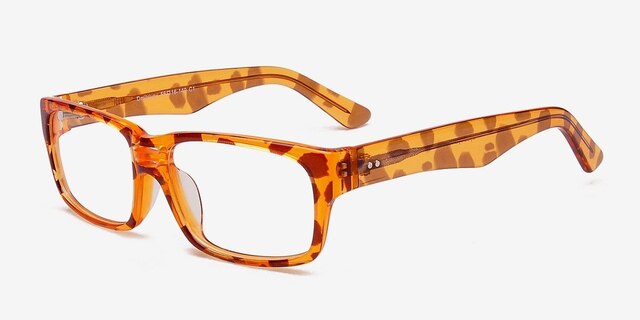 Dmitriyev Tortoise AcetateEyeglass Frames from EyeBuyDirect, Angle View