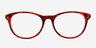 Elektrogorsk Red AcetateEyeglass Frames from EyeBuyDirect, Front View