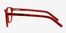 Elektrogorsk Red AcetateEyeglass Frames from EyeBuyDirect, Side View