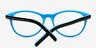Elektrogorsk Black & Blue AcetateEyeglass Frames from EyeBuyDirect, Closed View