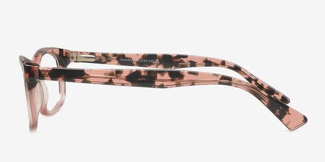 Gvardeysk Pink & Black AcetateEyeglass Frames from EyeBuyDirect, Side View