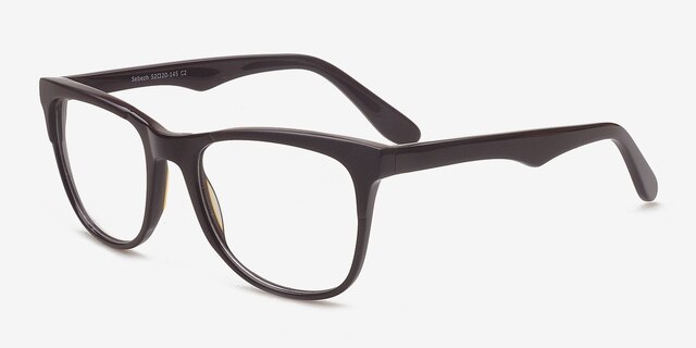 Sebezh Coffee AcetateEyeglass Frames from EyeBuyDirect, Angle View