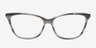 Kemerovo Grey AcetateEyeglass Frames from EyeBuyDirect, Front View