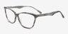 Kemerovo Grey AcetateEyeglass Frames from EyeBuyDirect, Angle View