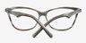 Kemerovo Grey AcetateEyeglass Frames from EyeBuyDirect, Closed View
