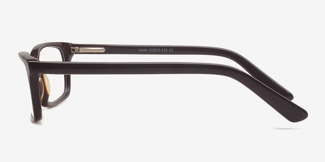 Satka Coffee AcetateEyeglass Frames from EyeBuyDirect, Side View