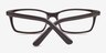 Satka Coffee AcetateEyeglass Frames from EyeBuyDirect, Closed View