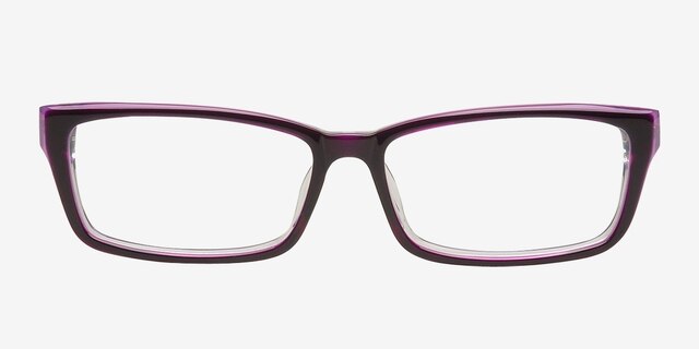 HA814 Purple AcetateEyeglass Frames from EyeBuyDirect, Front View