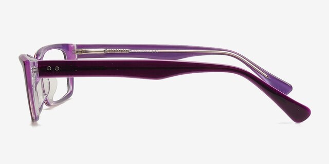 HA814 Purple AcetateEyeglass Frames from EyeBuyDirect, Side View